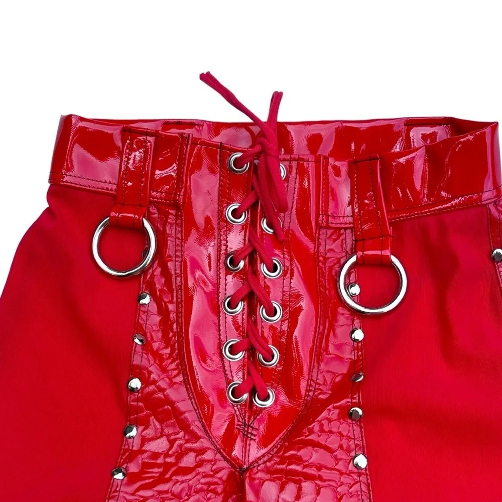Red Flare Pants - Picture 8 of 16